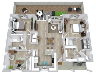 3 beds, 2 baths, 1,265 sqft, $2,320