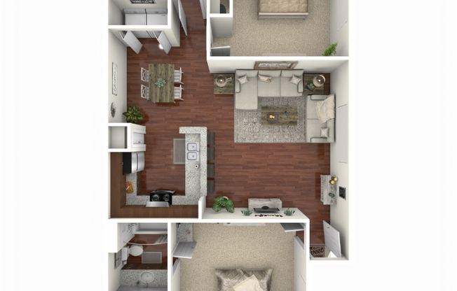 2 beds, 2 baths, 1,084 sqft, $1,500