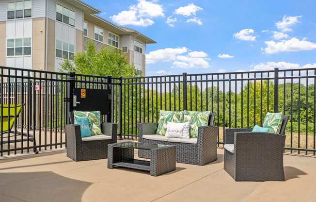 Soft Seating Area Near Pool