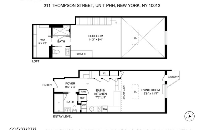 1 bed, 2 baths, $6,995, Unit PHH