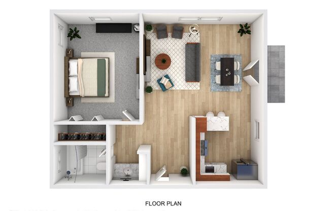 1 bed, 1 bath, 555 sqft, $1,365, Unit 7