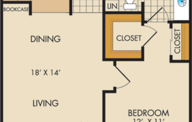 1 bed, 1 bath, 700 sqft, $1,550