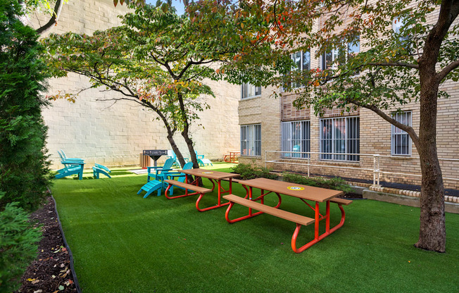 Outdoor Picnic and Grill Area at Majestic, Washington, 20010