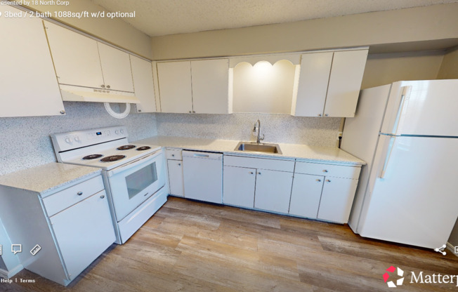 3 beds, 2 baths, 1,088 sqft, $1,300