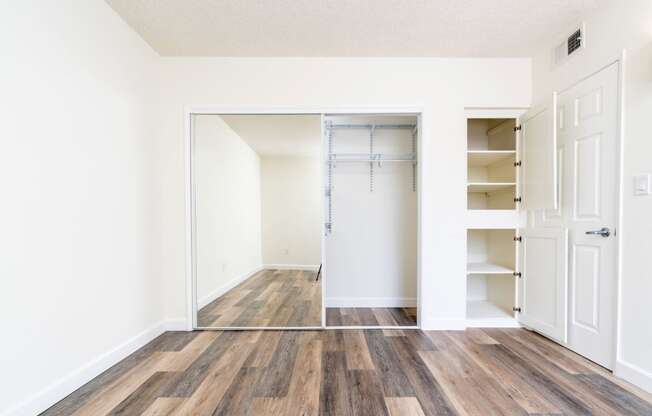 unfurnished closet