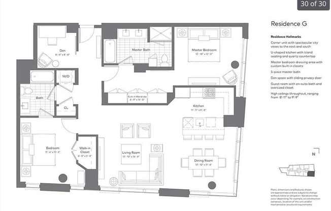 2 beds, 2 baths, 1,515 sqft, $7,900, Unit 20J