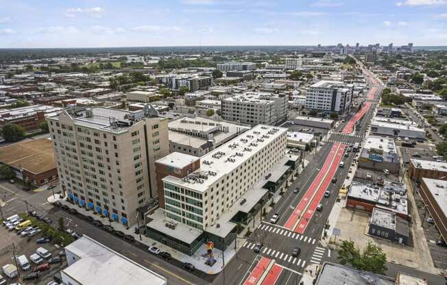 a view of the city from the top of a building  at The Icon, Richmond, VA