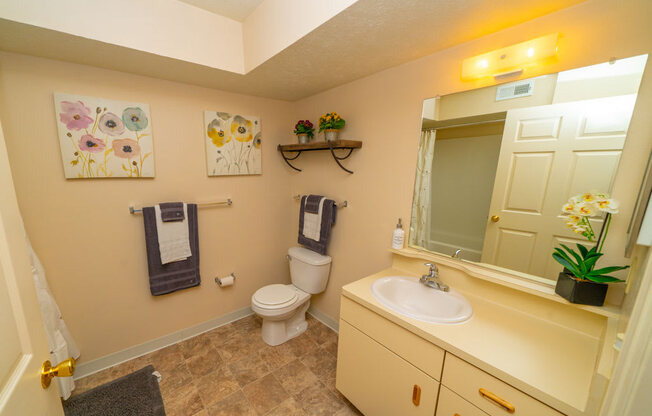 Luxurious Bathrooms at West Hampton Park Apartment Homes, Elkhorn, Nebraska