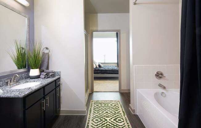 spacious bathroom