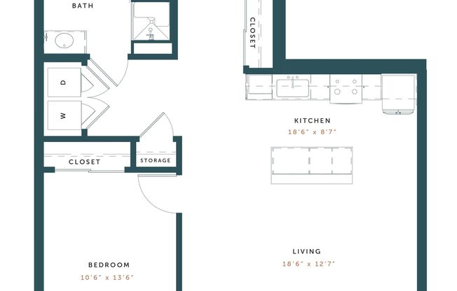 1 bed, 1 bath, 855 sqft, $2,105, Unit 120