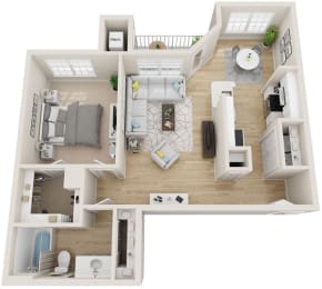 1 bed, 1 bath, $2,753
