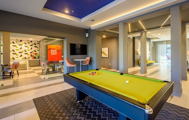 Time to Que Up at One of Harmony Luxury Apartment's Pool Tables