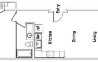 1 bed, 1 bath, 688 sqft, $2,295