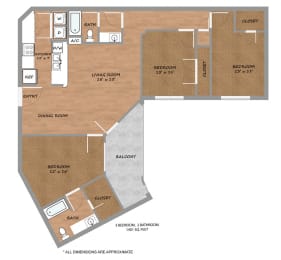 3 beds, 2 baths, 1,401 sqft, $2,050