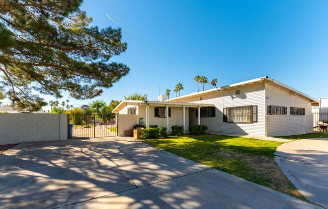 Historic Neighborhood + Utilities Included | 3BR with Backyard Oasis and Detached casita