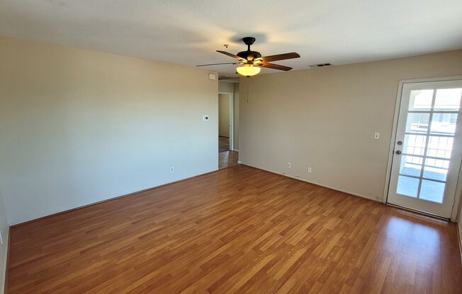 Upstairs 3 Bedroom 2 Bath Apartment with HVAC and Balcony Available Now!