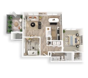 1 bed, 1 bath, 916 sqft, $1,726