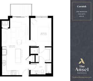 1 bed, 1 bath, 676 sqft, $1,740