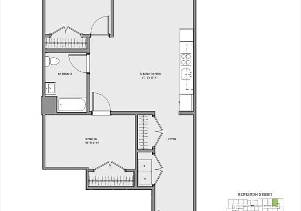 2 beds, 1 bath, 1,116 sqft, $4,525, Unit 227