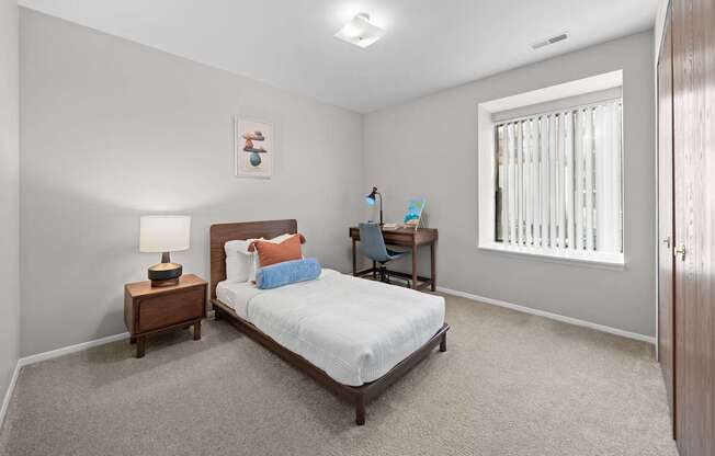 Spacious Bedroom at Lakeside Village Apartments Clinton Township MI