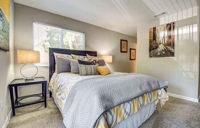 Bedroom with a window