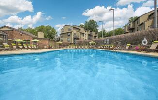 a large pool of water