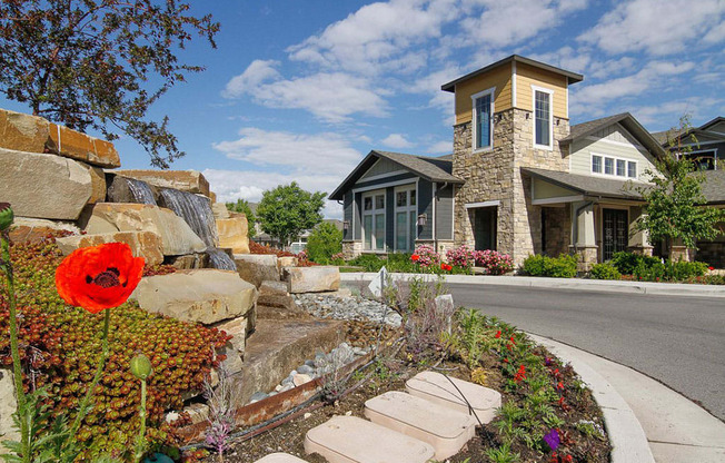 Monument Sign In Courtyard at Talavera at the Junction Apartments & Townhomes, Midvale, Utah