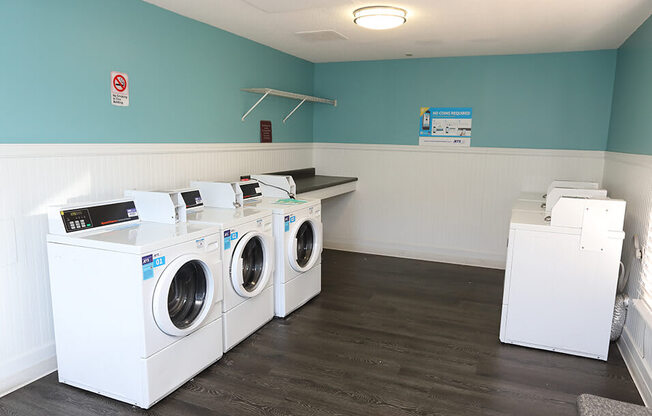 laundry room at berkshire apartments and townhomes