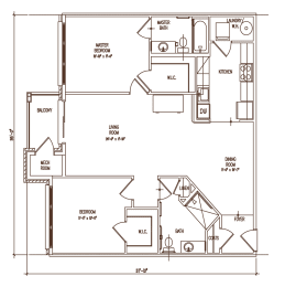 2 beds, 2 baths, 1,218 sqft, $2,856