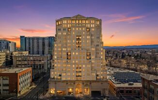 2-bed, 2-bath condo in secure building with private laundry and city views