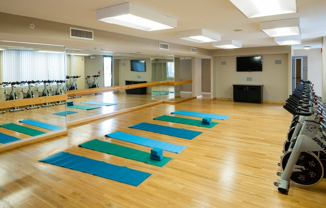 Go For a Spin or Take a Yoga Class in Our Spin & Yoga Studio