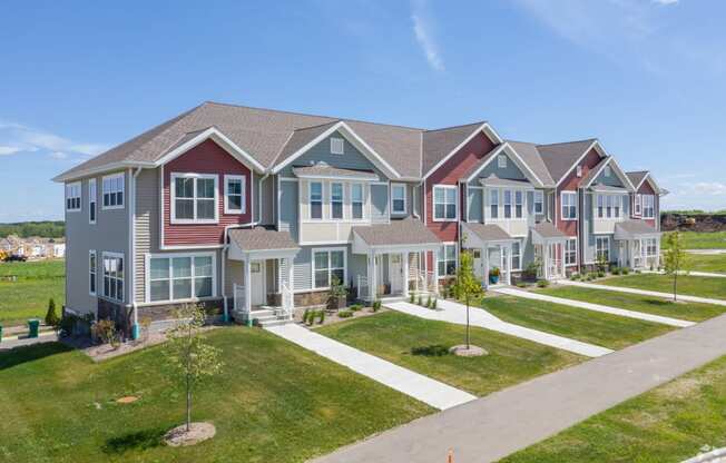 Townhome exterior shot at One Glenn Place, Fitchburg, 53711