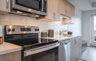 The Byway | Model #105 Spacious Kitchen with Stainless Steel Appliances