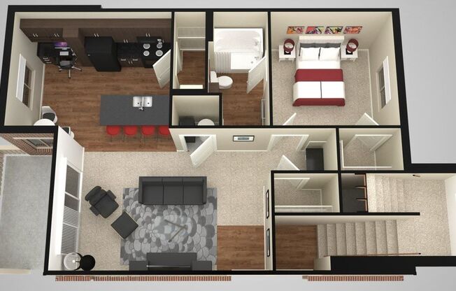 1 bed, 1 bath, 771 sqft, $1,047