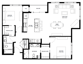 2 beds, 2 baths, 1,215 sqft, $2,255
