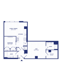 1 bed, 2 baths, 1,029 sqft, $2,943