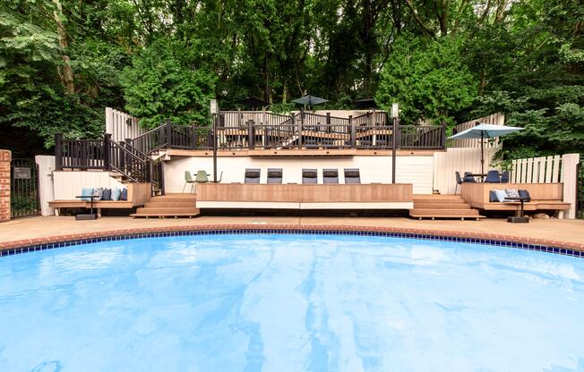 a large pool of water