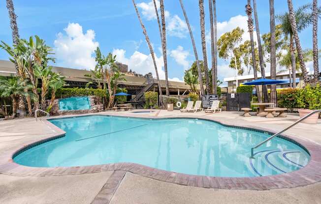 our resort style swimming pool is clean and ready for you to enjoy