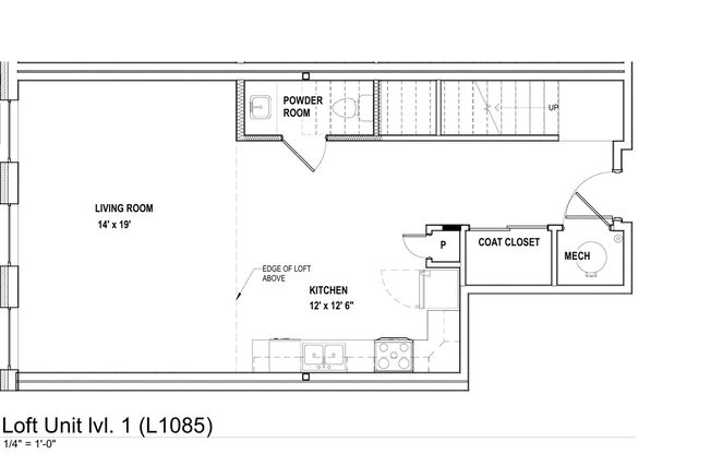 1 bed, 1.5 baths, 941 sqft, $1,765, Unit 224 - L1085 LOFT