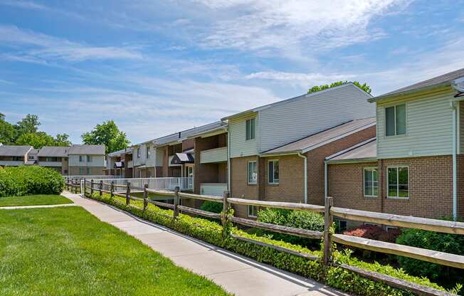 Garden Area at The Apartments at Saddle Brooke, Cockeysville, MD