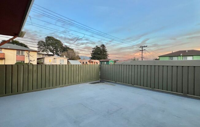 Large patio in this 3 bd 2 ba Nestled in the Heart of El Cerrito