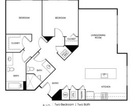 2 beds, 2 baths, 1,133 sqft, $1,974