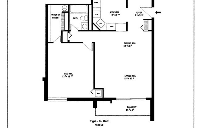 1 bed, 1 bath, 900 sqft, $3,200, Unit T309