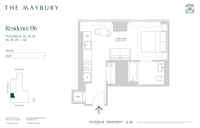 1 bed, 1 bath, $3,900, Unit 1806