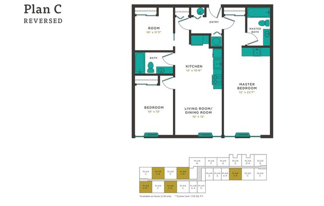 2 beds, 2 baths, 1,145 sqft, $3,800