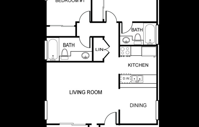 2 beds, 2 baths, 893 sqft, $2,495, Unit 145