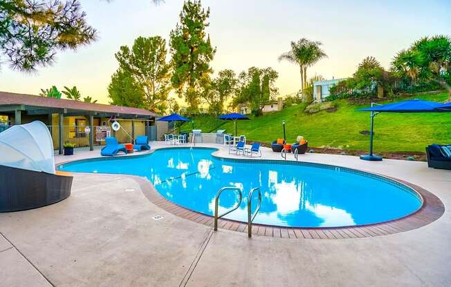 Crystal Clear Swimming Pool at The Trails at San Dimas, 444 N. Amelia Avenue, CA