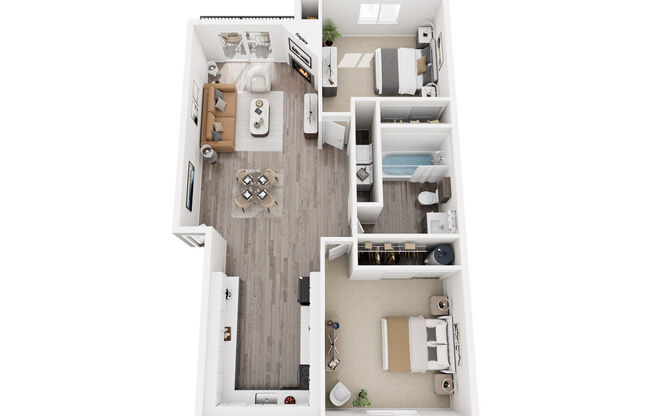 2 beds, 1 bath, 754 sqft, $2,003