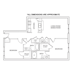 2 beds, 2 baths, 1,033 sqft, $1,661