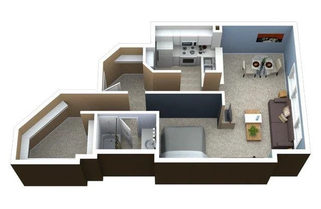 1 bed, 1 bath, 650 sqft, $2,125